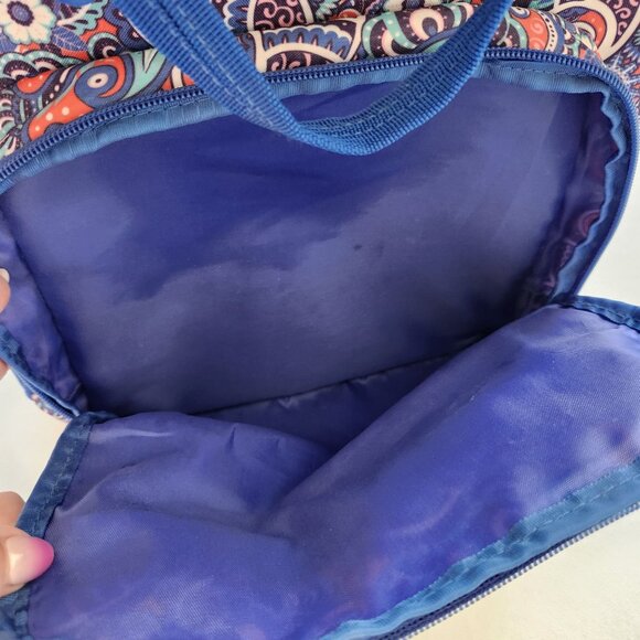 Large Simply Southern Blue Paisley Backpack Academia School Pretty Colorful Cute - Picture 9 of 16